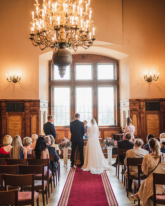 Svatba v Rytířském sále Průhonický zámek